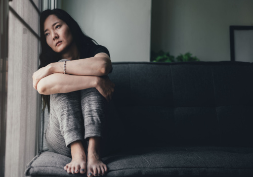 depressed woman